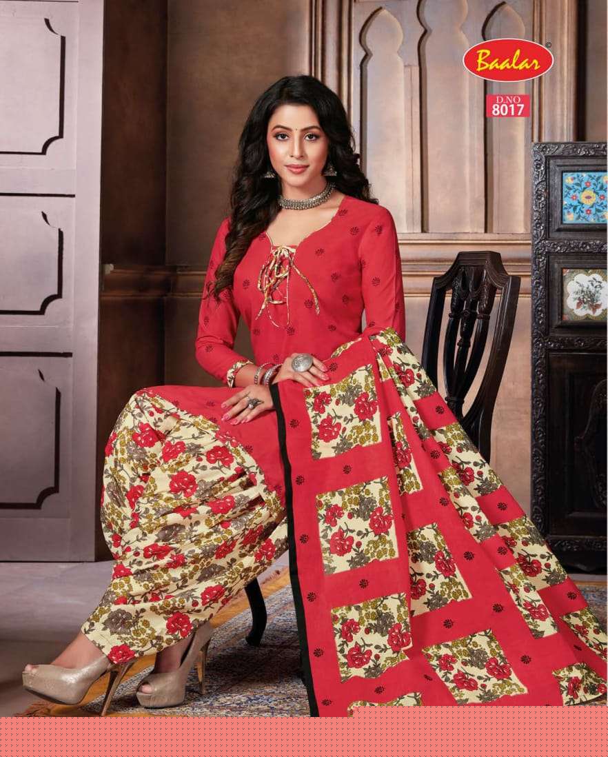 ZAARA VOL-8 BY BAALAR 8001 TO 8028 SERIES BEAUTIFUL STYLISH SUITS FANCY COLORFUL CASUAL WEAR & ETHNIC WEAR & READY TO WEAR PURE COTTON PRINTED DRESSES AT WHOLESALE PRICE