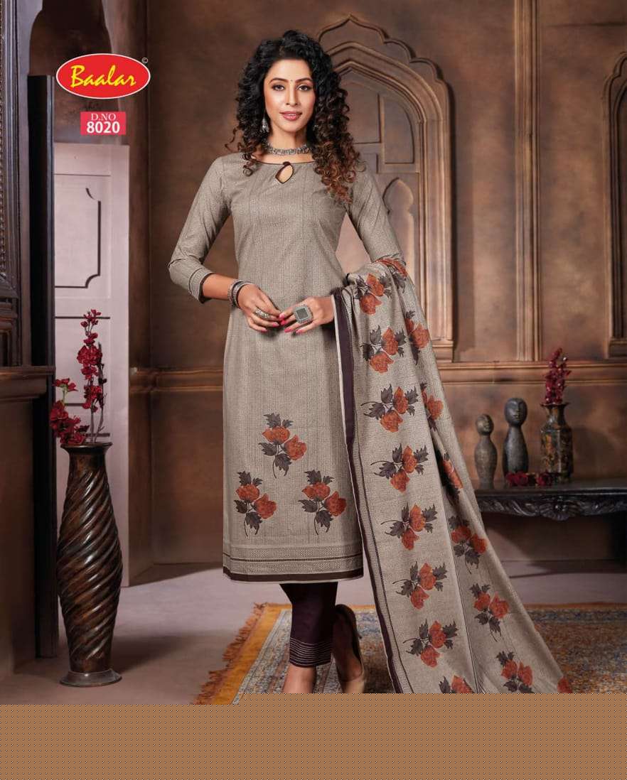 ZAARA VOL-8 BY BAALAR 8001 TO 8028 SERIES BEAUTIFUL STYLISH SUITS FANCY COLORFUL CASUAL WEAR & ETHNIC WEAR & READY TO WEAR PURE COTTON PRINTED DRESSES AT WHOLESALE PRICE
