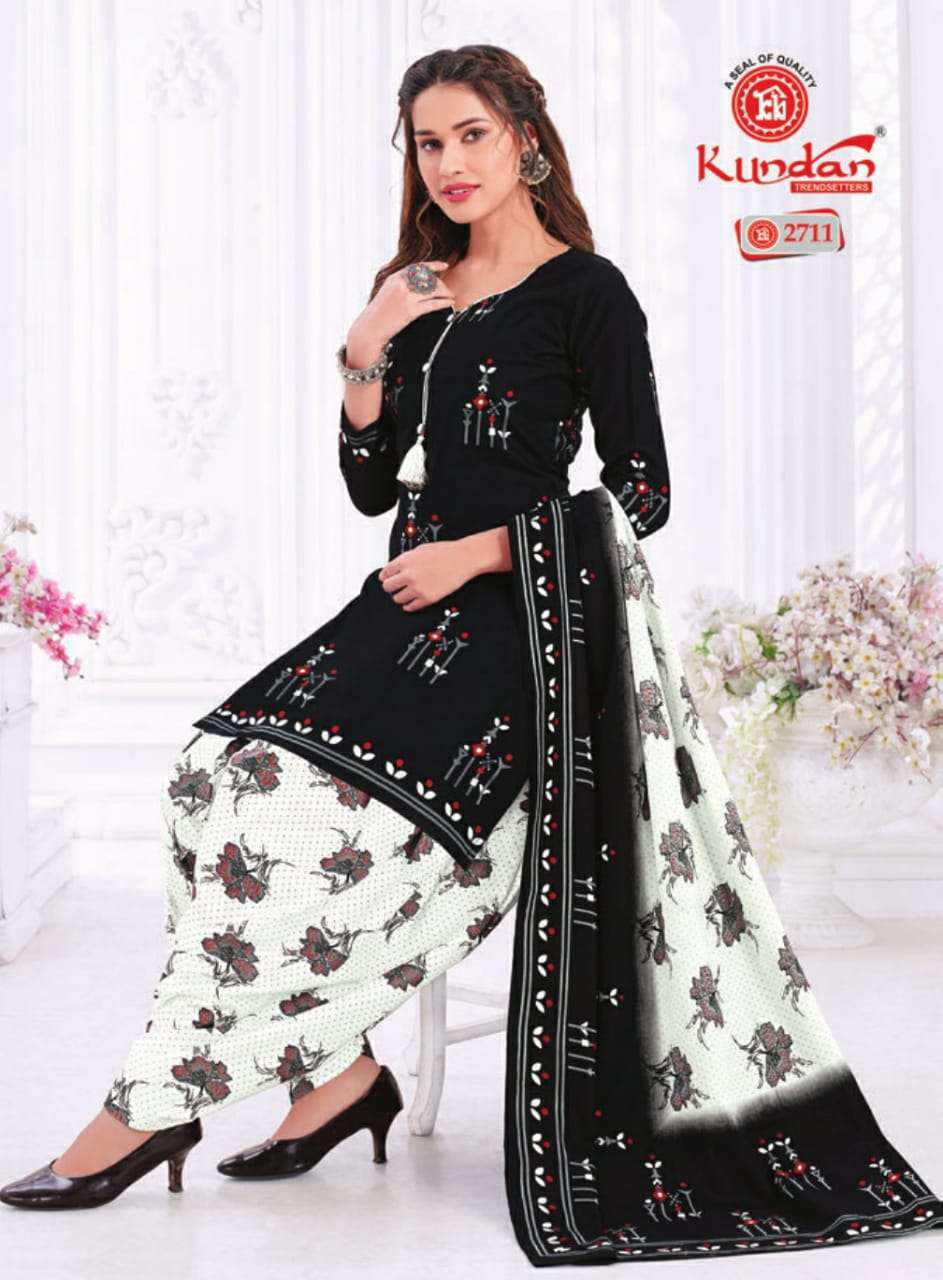 K4U VOL-27 BY KUNDAN 2701 TO 2718 SERIES BEAUTIFUL STYLISH SUITS FANCY COLORFUL CASUAL WEAR & ETHNIC WEAR & READY TO WEAR PURE COTTON PRINTED DRESSES AT WHOLESALE PRICE
