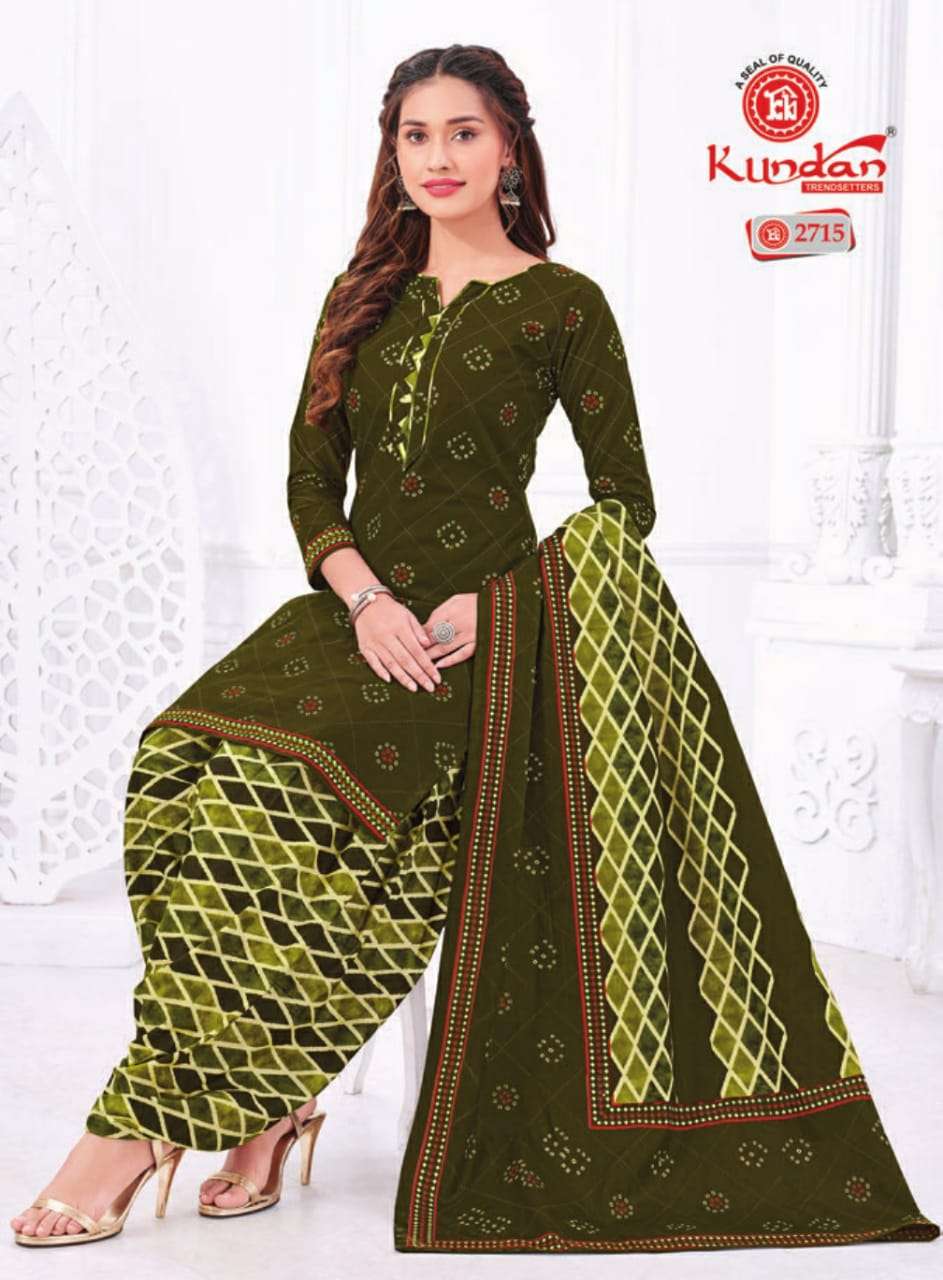 K4U VOL-27 BY KUNDAN 2701 TO 2718 SERIES BEAUTIFUL STYLISH SUITS FANCY COLORFUL CASUAL WEAR & ETHNIC WEAR & READY TO WEAR PURE COTTON PRINTED DRESSES AT WHOLESALE PRICE