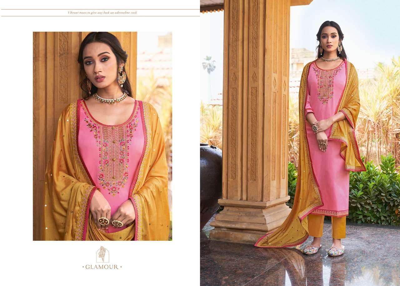 KUNDAN BY TRIPLE AAA 1001 TO 1006 SERIES DESIGNER WEDDING COLLECTION BEAUTIFUL STYLISH FANCY COLORFUL PARTY WEAR & OCCASIONAL WEAR JAM SILK WITH EMBROIDERED DRESSES AT WHOLESALE PRICE