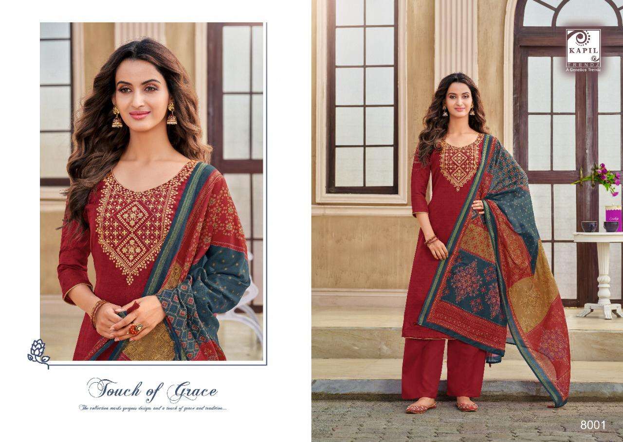 RAGINI BY KAPIL TRENDS 8001 TO 8007 SERIES BEAUTIFUL SUITS COLORFUL STYLISH FANCY CASUAL WEAR & ETHNIC WEAR MAHISA SILK WITH WORK DRESSES AT WHOLESALE PRICE