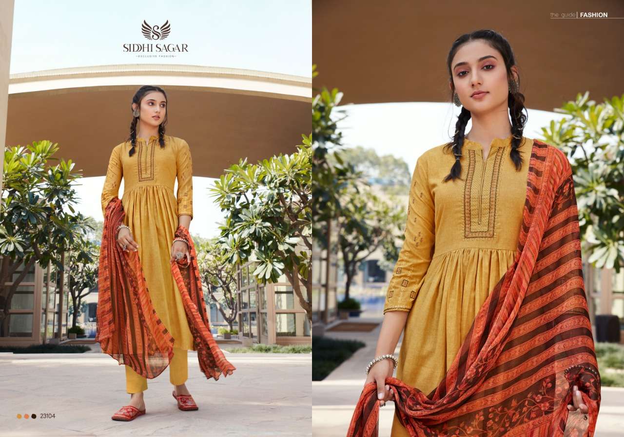 RAMYA BY SIDDHI SAGAR 23101 TO 23108 SERIES BEAUTIFUL SUITS COLORFUL STYLISH FANCY CASUAL WEAR & ETHNIC WEAR PURE CAMBRIC PRINT EMBROIDERED DRESSES AT WHOLESALE PRICE