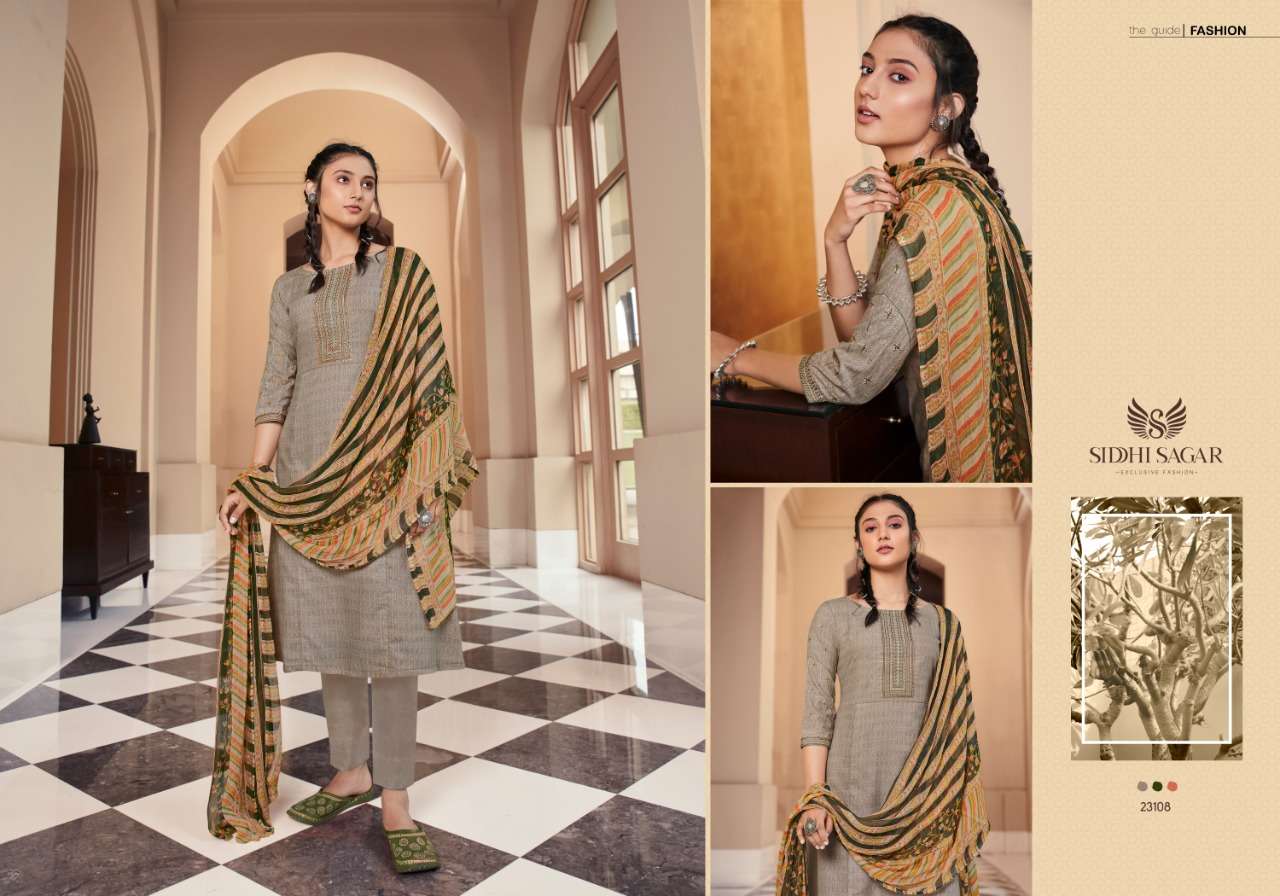 RAMYA BY SIDDHI SAGAR 23101 TO 23108 SERIES BEAUTIFUL SUITS COLORFUL STYLISH FANCY CASUAL WEAR & ETHNIC WEAR PURE CAMBRIC PRINT EMBROIDERED DRESSES AT WHOLESALE PRICE