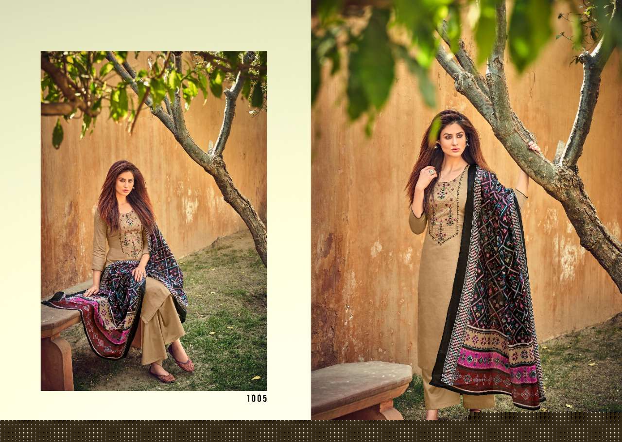 ABIRAH BY VIONA SUITS 1001 TO 1008 SERIES BEAUTIFUL SUITS COLORFUL STYLISH FANCY CASUAL WEAR & ETHNIC WEAR PURE JAM COTTON SATIN PRINT EMBROIDERED DRESSES AT WHOLESALE PRICE