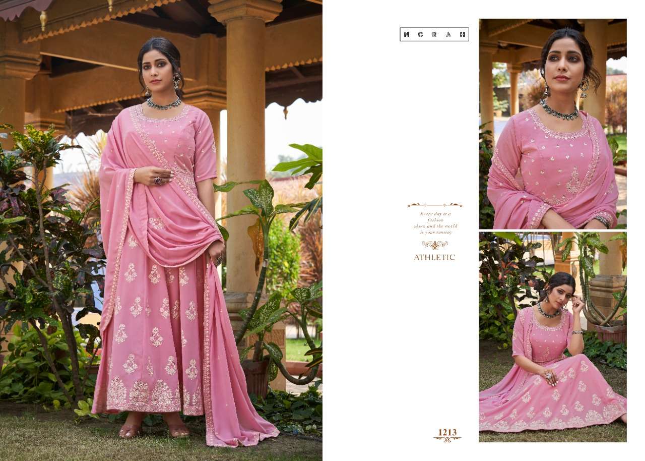 NAVYATA NX BY NORAH 1211 TO 1213 SERIES BEAUTIFUL STYLISH SHARARA SUITS FANCY COLORFUL CASUAL WEAR & ETHNIC WEAR & READY TO WEAR GEORGETTE EMBROIDERED DRESSES AT WHOLESALE PRICE