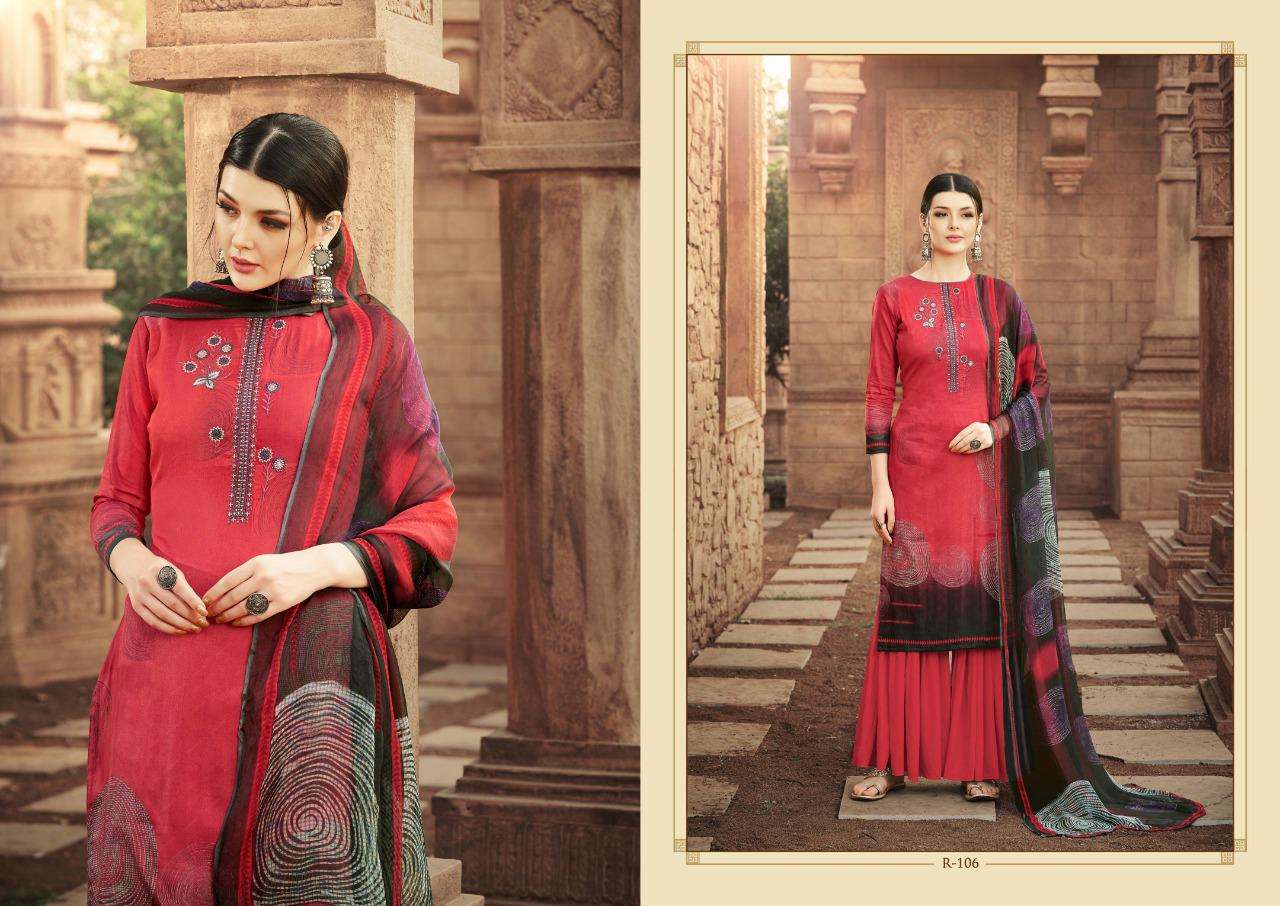 RUBI BY SIYONI 001 TO 010 SERIES BEAUTIFUL SUITS COLORFUL STYLISH FANCY CASUAL WEAR & ETHNIC WEAR PURE HEAVY JAM COTTON PRINT EMBROIDERED DRESSES AT WHOLESALE PRICE