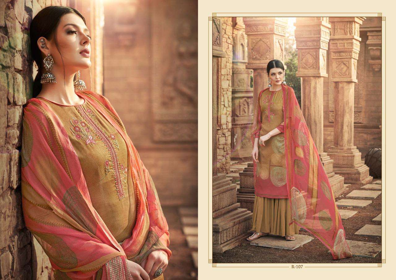 RUBI BY SIYONI 001 TO 010 SERIES BEAUTIFUL SUITS COLORFUL STYLISH FANCY CASUAL WEAR & ETHNIC WEAR PURE HEAVY JAM COTTON PRINT EMBROIDERED DRESSES AT WHOLESALE PRICE