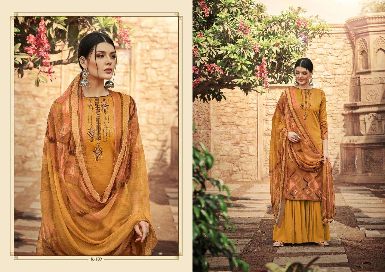 RUBI BY SIYONI 001 TO 010 SERIES BEAUTIFUL SUITS COLORFUL STYLISH FANCY CASUAL WEAR & ETHNIC WEAR PURE HEAVY JAM COTTON PRINT EMBROIDERED DRESSES AT WHOLESALE PRICE