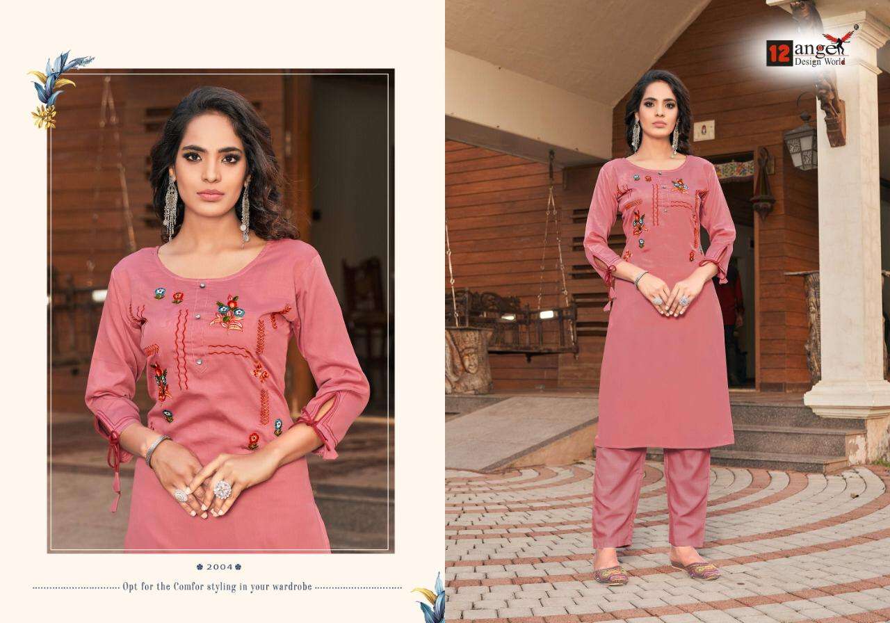 RED ROSE BY 12 ANGEL 2001 TO 2006 SERIES DESIGNER STYLISH FANCY COLORFUL BEAUTIFUL PARTY WEAR & ETHNIC WEAR COLLECTION HEAVY COTTON JAM KURTIS AT WHOLESALE PRICE