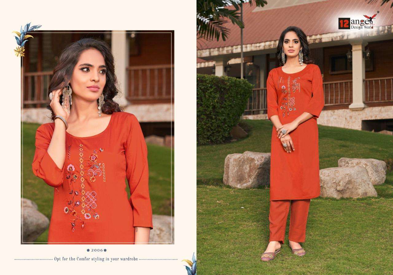 RED ROSE BY 12 ANGEL 2001 TO 2006 SERIES DESIGNER STYLISH FANCY COLORFUL BEAUTIFUL PARTY WEAR & ETHNIC WEAR COLLECTION HEAVY COTTON JAM KURTIS AT WHOLESALE PRICE