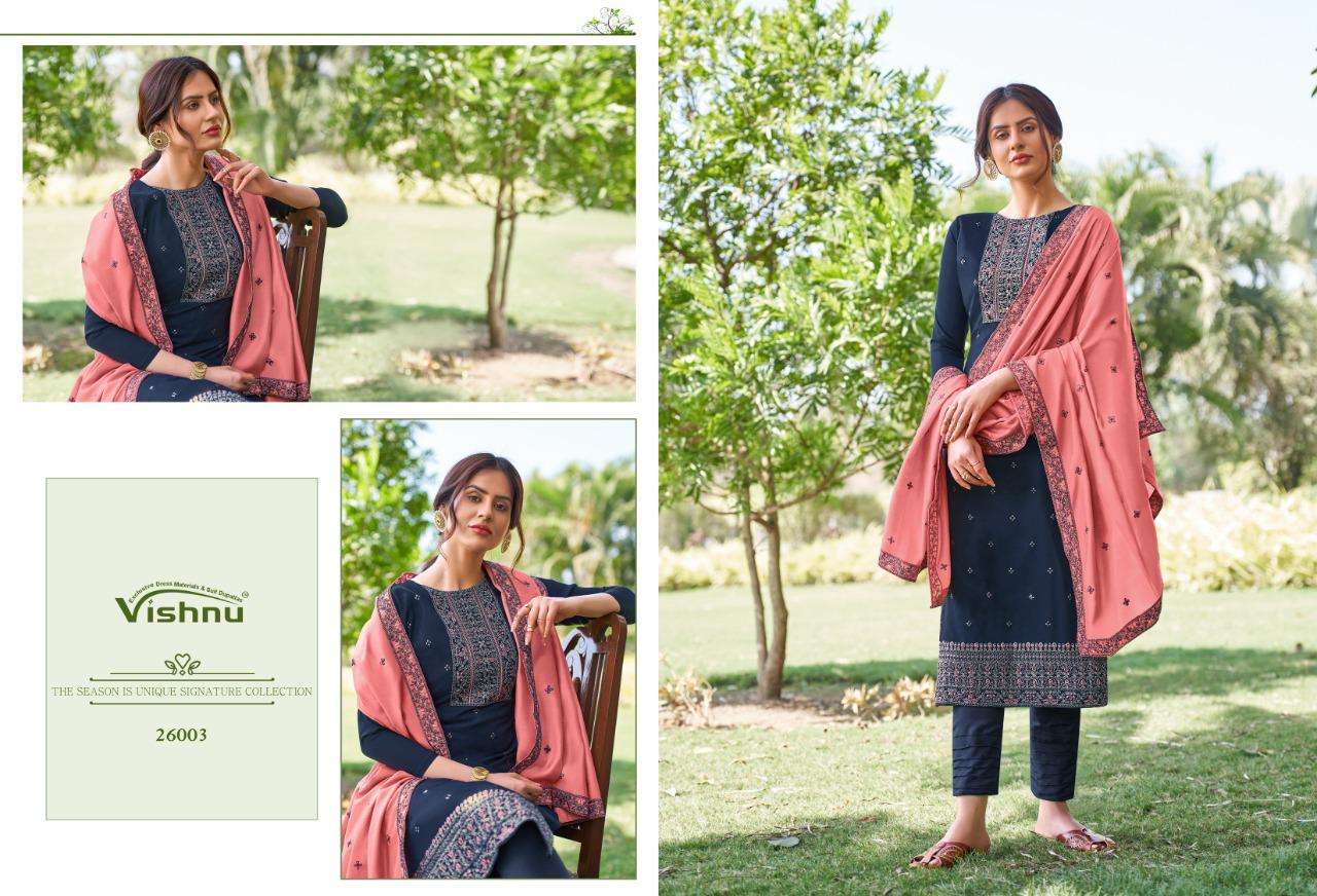 VAMIKA BY VISHNU 26001 TO 26008 SERIES BEAUTIFUL SUITS COLORFUL STYLISH FANCY CASUAL WEAR & ETHNIC WEAR LNEN SLUB TWO TONE DRESSES AT WHOLESALE PRICE
