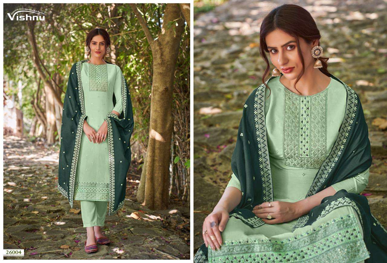 VAMIKA BY VISHNU 26001 TO 26008 SERIES BEAUTIFUL SUITS COLORFUL STYLISH FANCY CASUAL WEAR & ETHNIC WEAR LNEN SLUB TWO TONE DRESSES AT WHOLESALE PRICE