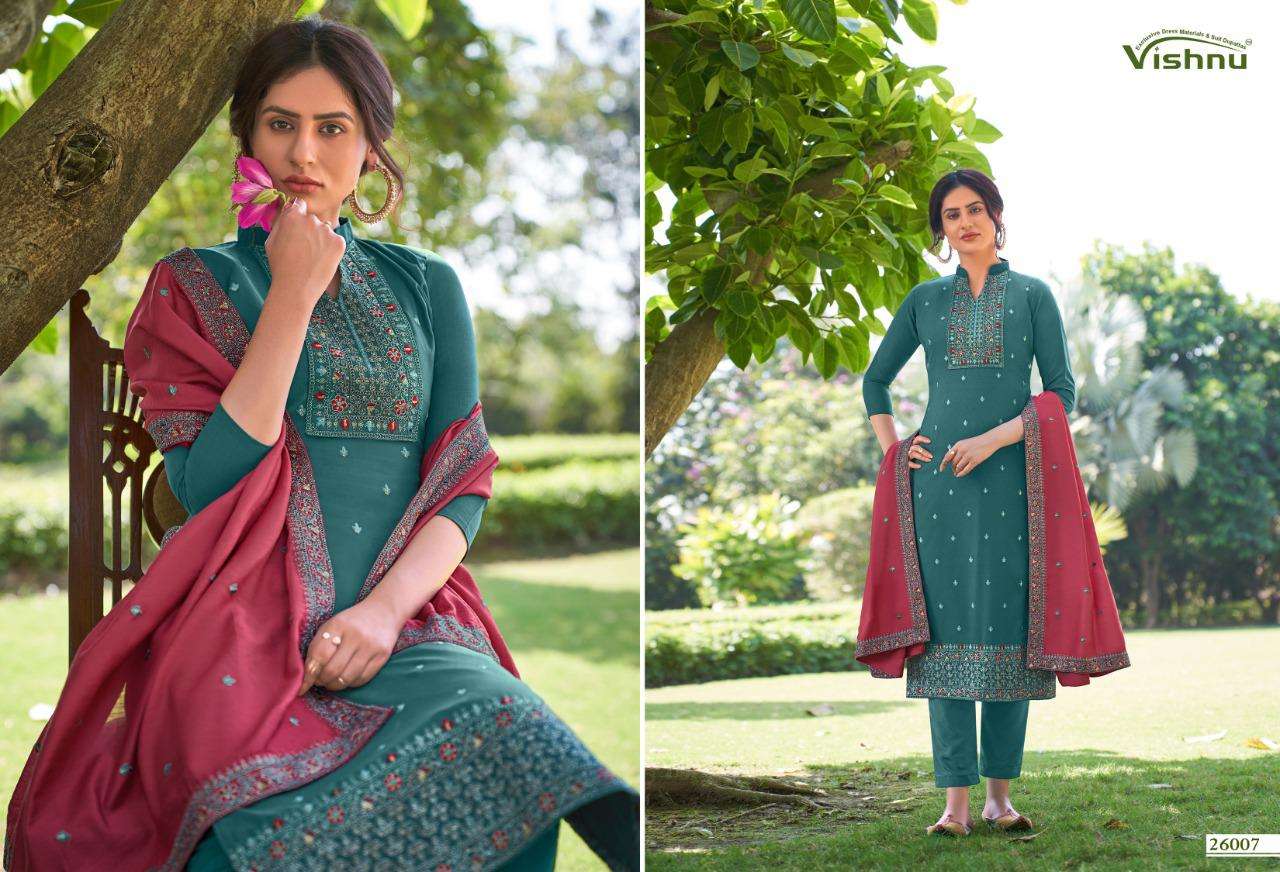 VAMIKA BY VISHNU 26001 TO 26008 SERIES BEAUTIFUL SUITS COLORFUL STYLISH FANCY CASUAL WEAR & ETHNIC WEAR LNEN SLUB TWO TONE DRESSES AT WHOLESALE PRICE