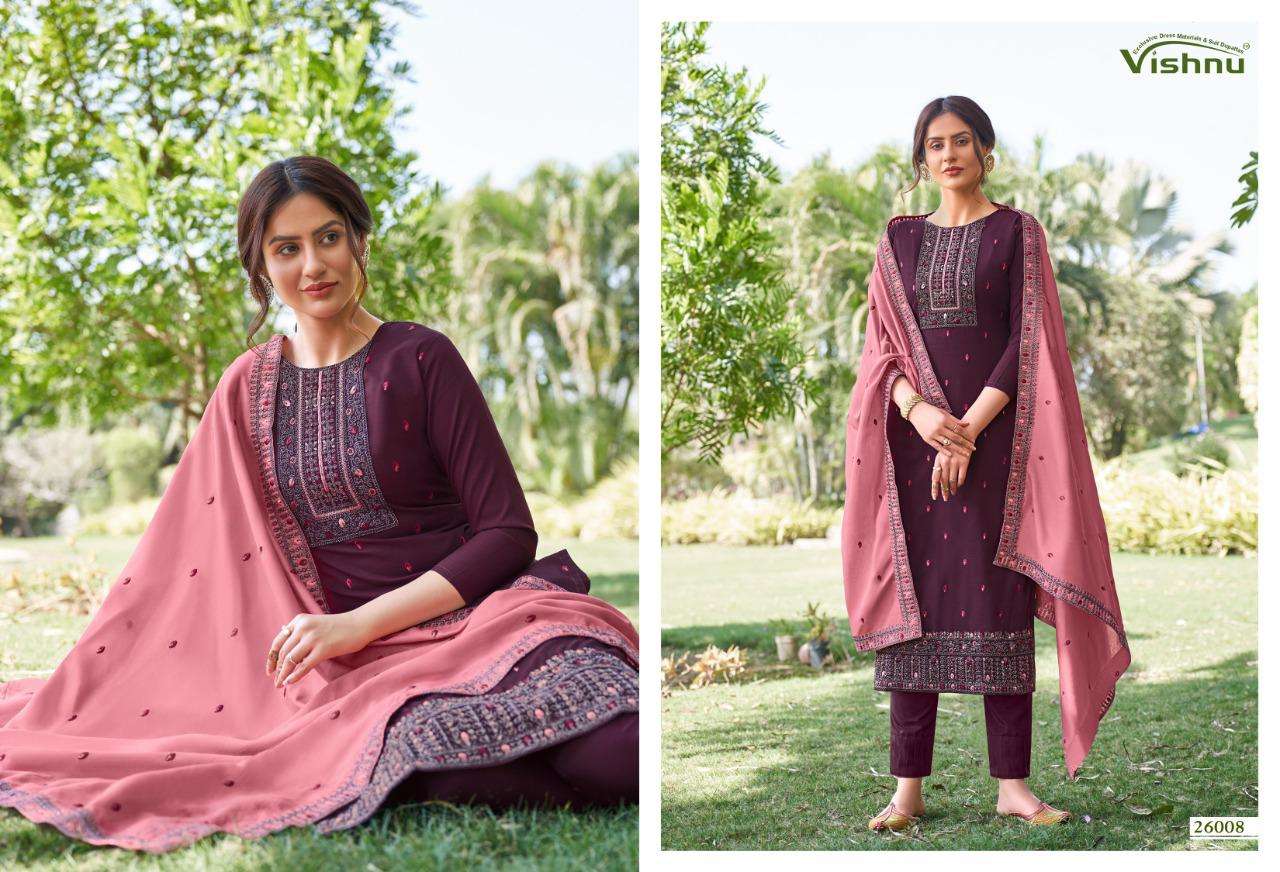 VAMIKA BY VISHNU 26001 TO 26008 SERIES BEAUTIFUL SUITS COLORFUL STYLISH FANCY CASUAL WEAR & ETHNIC WEAR LNEN SLUB TWO TONE DRESSES AT WHOLESALE PRICE