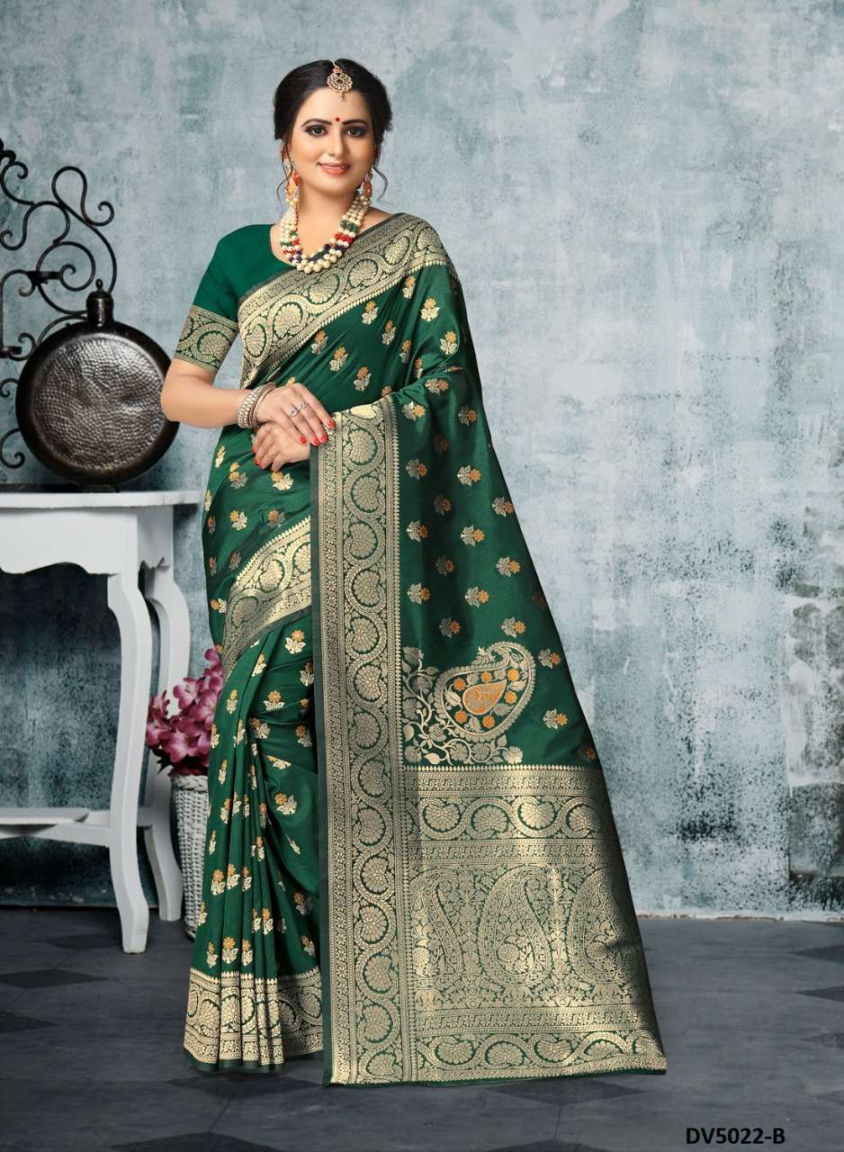 DEVIKA BY INDIAN WOMEN INDIAN TRADITIONAL WEAR COLLECTION BEAUTIFUL STYLISH FANCY COLORFUL PARTY WEAR & OCCASIONAL WEAR DYED SILK SAREES AT WHOLESALE PRICE