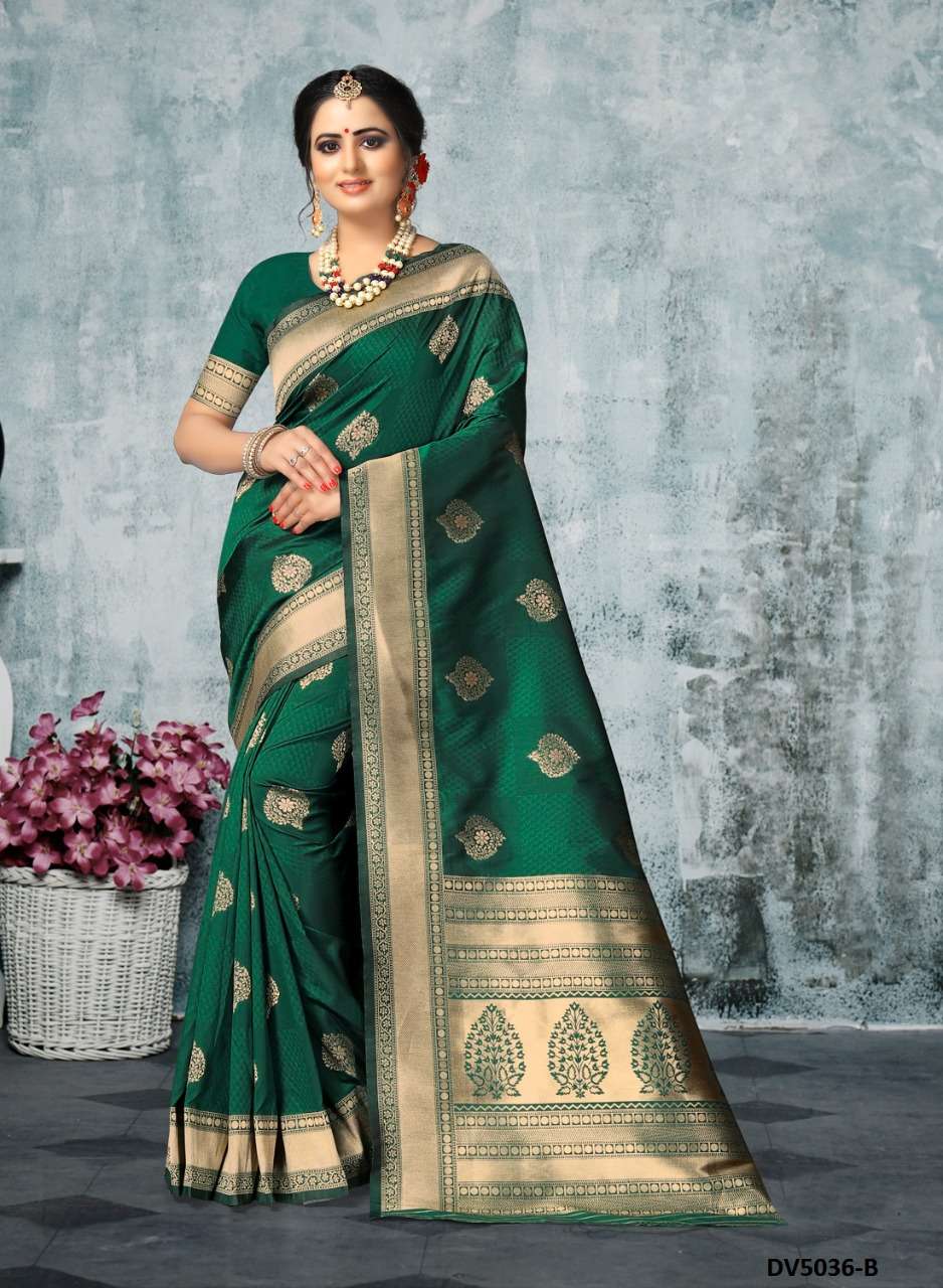 DEVIKA BY INDIAN WOMEN INDIAN TRADITIONAL WEAR COLLECTION BEAUTIFUL STYLISH FANCY COLORFUL PARTY WEAR & OCCASIONAL WEAR DYED SILK SAREES AT WHOLESALE PRICE