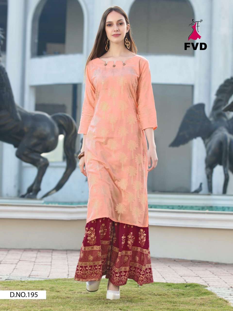 RIMZIM BY FVD 191 TO 196 SERIES DESIGNER STYLISH FANCY COLORFUL BEAUTIFUL PARTY WEAR & ETHNIC WEAR COLLECTION RAYON FOIL PRINT KURTIS WITH BOTTOM AT WHOLESALE PRICE