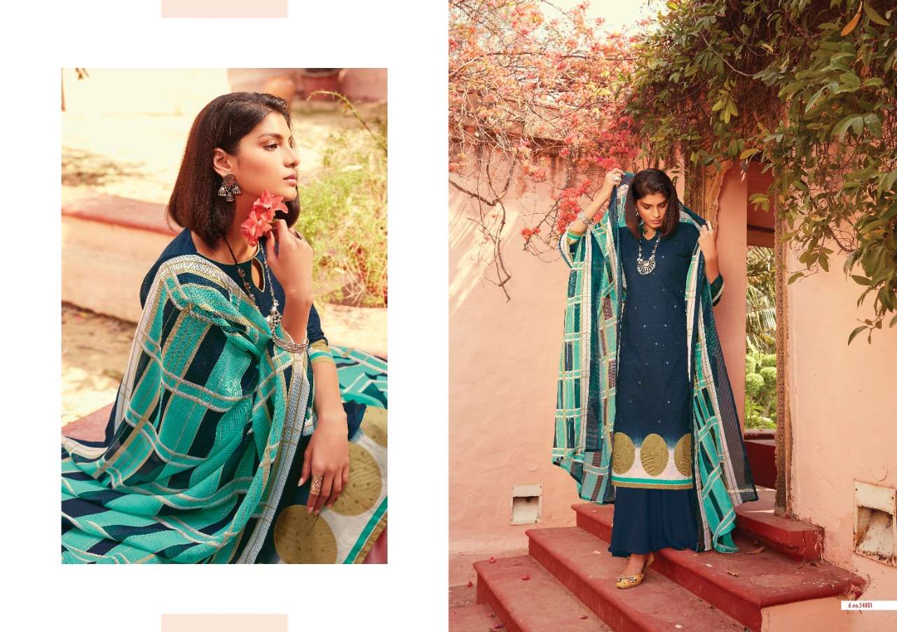 FALGUNI BY ANKIT TEXTILE 54001 TO 54010 SERIES BEAUTIFUL SUITS COLORFUL STYLISH FANCY CASUAL WEAR & ETHNIC WEAR PURE HEAVY LAWN COTTON DIGITAL PRINT WITH SWAROVSKI WORK DRESSES AT WHOLESALE PRICE