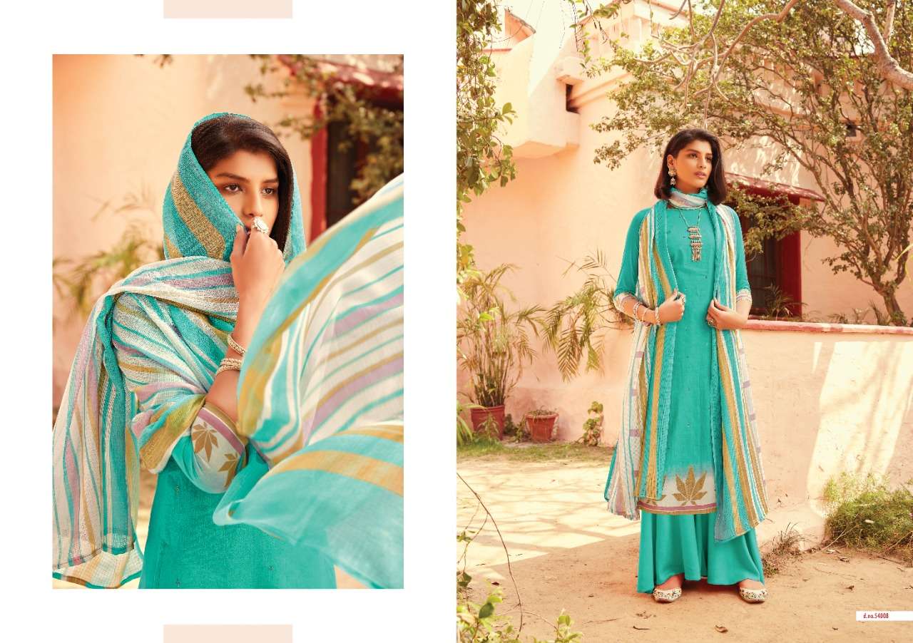 FALGUNI BY ANKIT TEXTILE 54001 TO 54010 SERIES BEAUTIFUL SUITS COLORFUL STYLISH FANCY CASUAL WEAR & ETHNIC WEAR PURE HEAVY LAWN COTTON DIGITAL PRINT WITH SWAROVSKI WORK DRESSES AT WHOLESALE PRICE