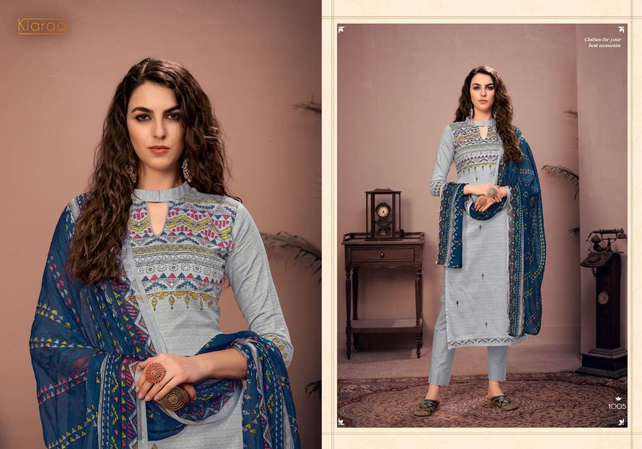 AZRAA BY ACME WEAVER 1001 TO 1008 SERIES BEAUTIFUL SUITS COLORFUL STYLISH FANCY CASUAL WEAR & ETHNIC WEAR PURE COTTON SATIN DIGITAL PRINT EMBROIDERED DRESSES AT WHOLESALE PRICE