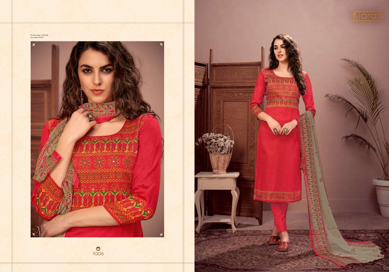 AZRAA BY ACME WEAVER 1001 TO 1008 SERIES BEAUTIFUL SUITS COLORFUL STYLISH FANCY CASUAL WEAR & ETHNIC WEAR PURE COTTON SATIN DIGITAL PRINT EMBROIDERED DRESSES AT WHOLESALE PRICE