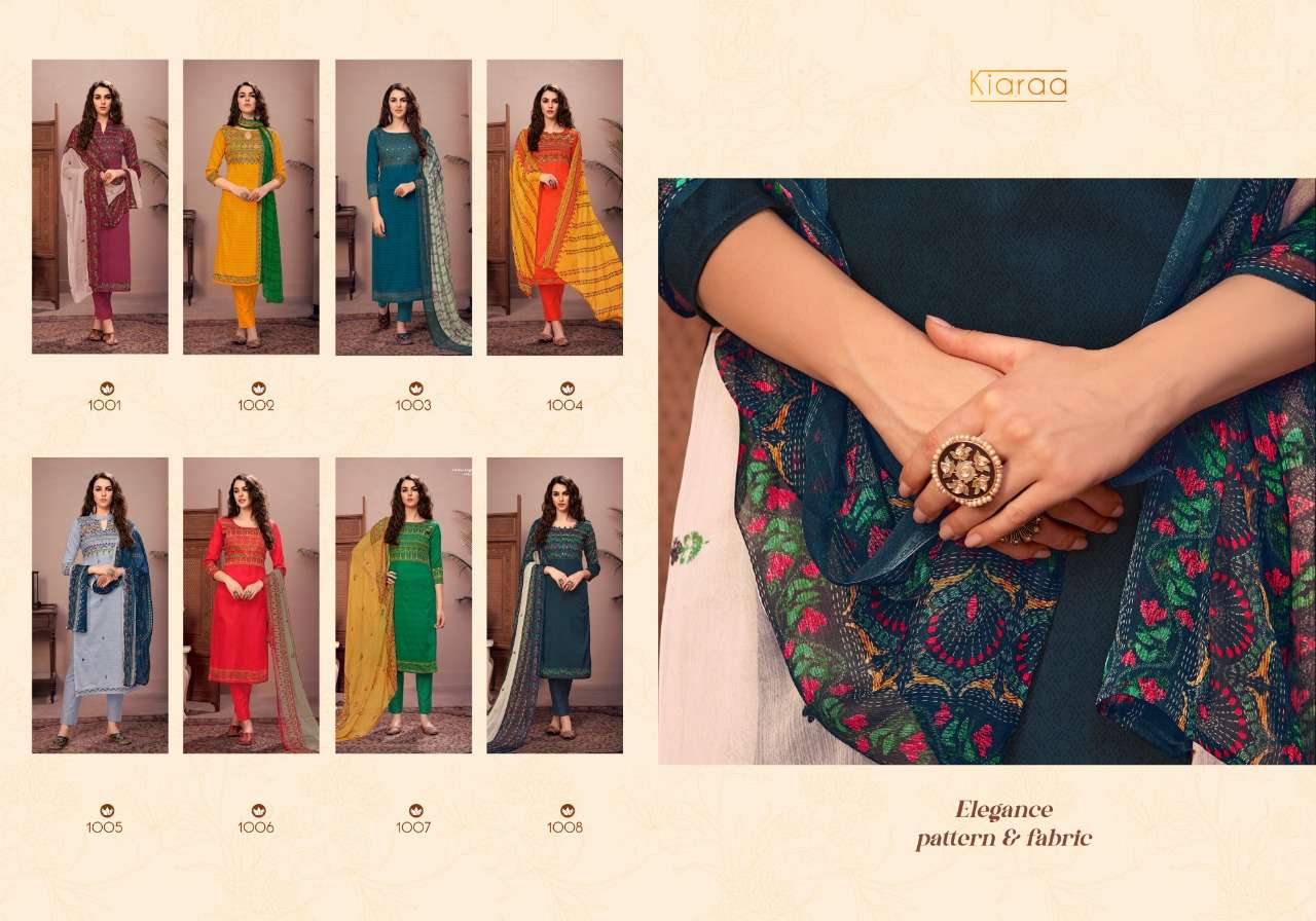 AZRAA BY ACME WEAVER 1001 TO 1008 SERIES BEAUTIFUL SUITS COLORFUL STYLISH FANCY CASUAL WEAR & ETHNIC WEAR PURE COTTON SATIN DIGITAL PRINT EMBROIDERED DRESSES AT WHOLESALE PRICE