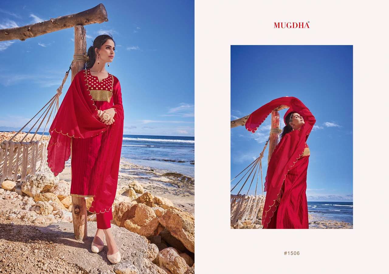 MIRAYA BY MUGDHA 1501 TO 1507 SERIES BEAUTIFUL SUITS COLORFUL STYLISH FANCY CASUAL WEAR & ETHNIC WEAR PURE TUSSAR SILK DRESSES AT WHOLESALE PRICE