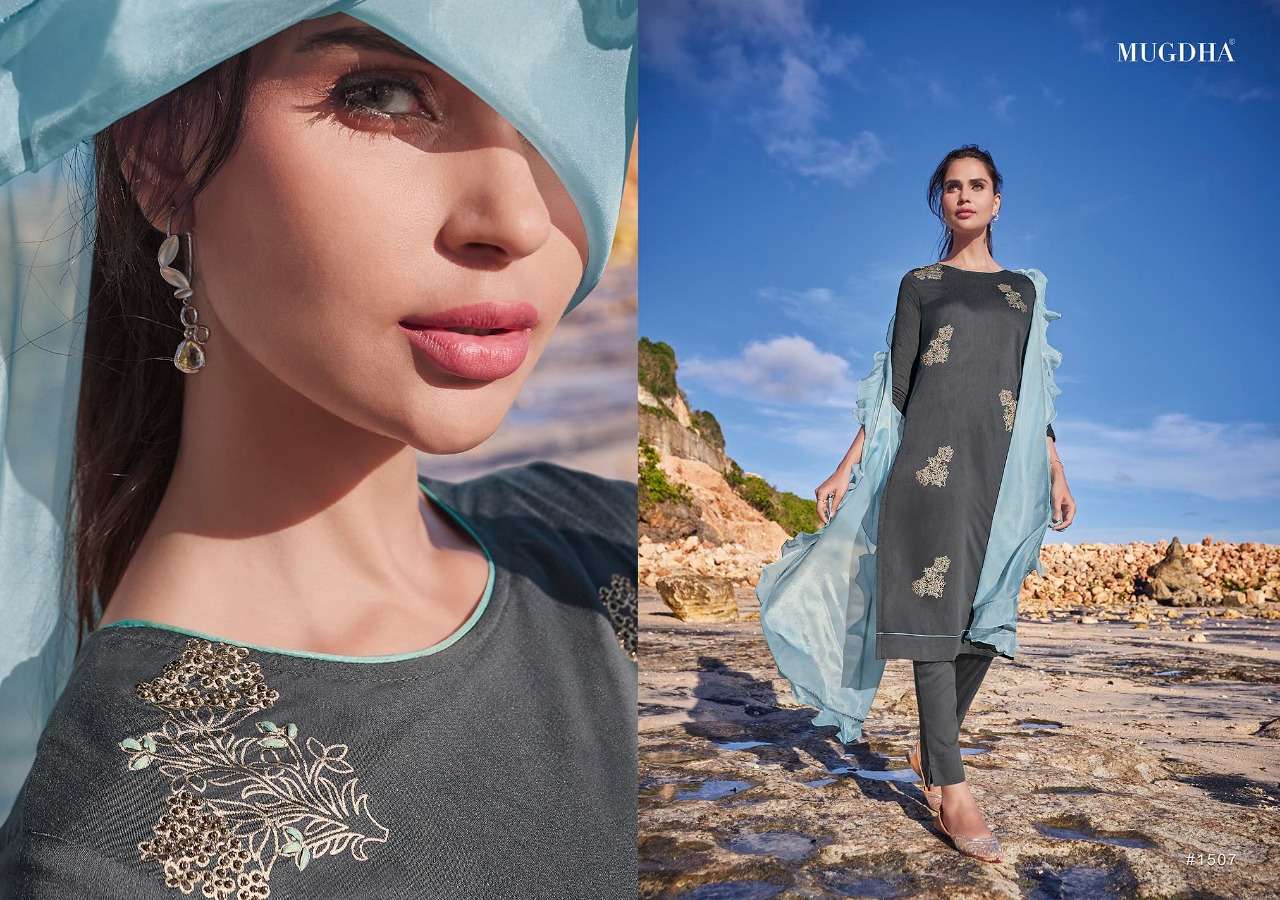 MIRAYA BY MUGDHA 1501 TO 1507 SERIES BEAUTIFUL SUITS COLORFUL STYLISH FANCY CASUAL WEAR & ETHNIC WEAR PURE TUSSAR SILK DRESSES AT WHOLESALE PRICE