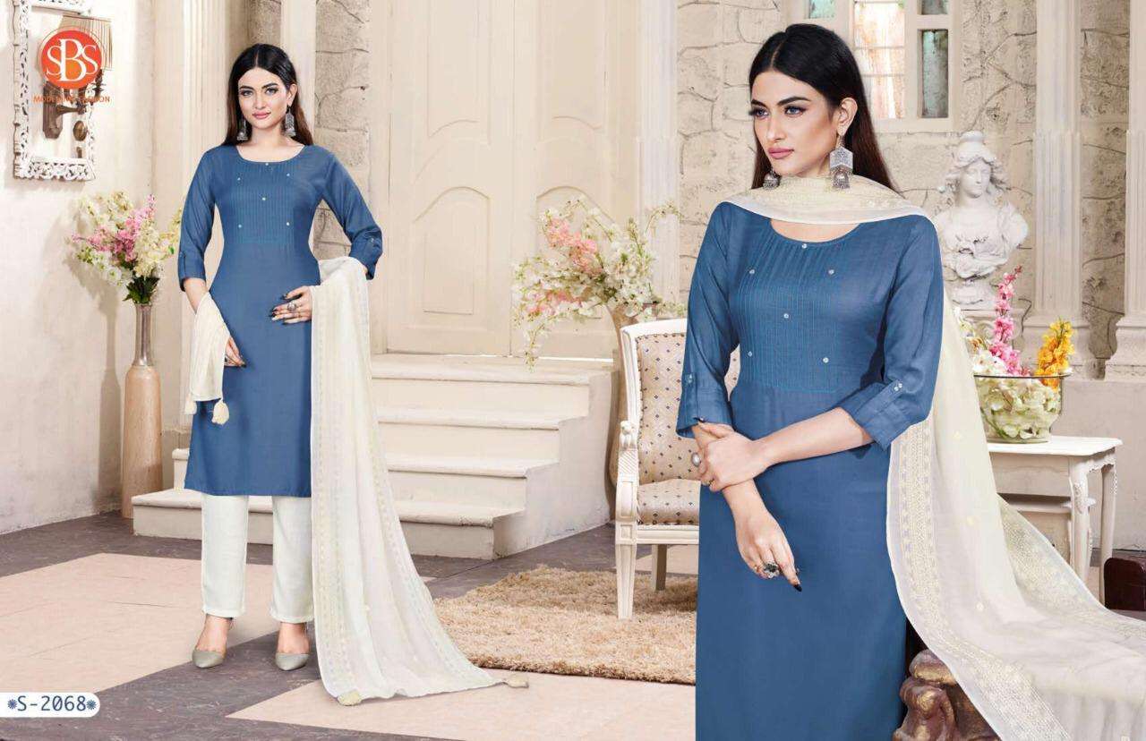 AAISHA BY SBS 2061 TO 2069 SERIES BEAUTIFUL SUITS COLORFUL STYLISH FANCY CASUAL WEAR & ETHNIC WEAR LINEN DRESSES AT WHOLESALE PRICE