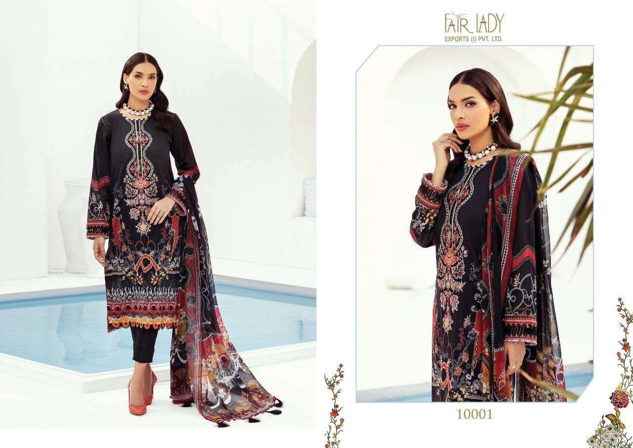 FARASHA BY FAIR LADY 10001 TO 10007 SERIES DESIGNER PAKISTANI SUITS COLLECTION BEAUTIFUL STYLISH COLORFUL FANCY PARTY WEAR & OCCASIONAL WEAR PURE JAM SATIN DIGITAL PRINT WITH EMBROIDERY DRESSES AT WHOLESALE PRICE