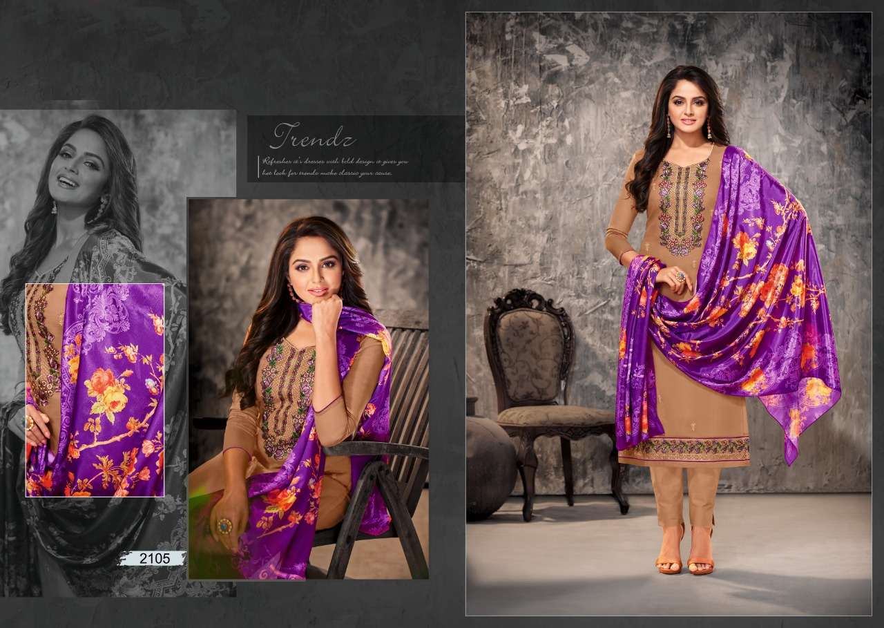 ORRLY VOL-4 BY ORRLY 2101 TO 2107 SERIES BEAUTIFUL SUITS COLORFUL STYLISH FANCY CASUAL WEAR & ETHNIC WEAR JAM COTTON EMBROIDERED DRESSES AT WHOLESALE PRICE