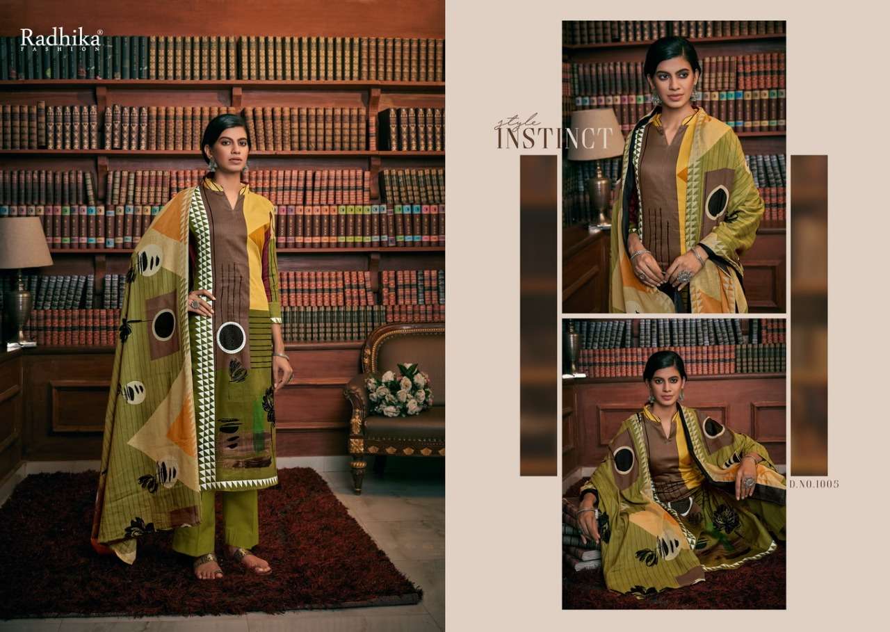 IRINA BY AZARA 1001 TO 1008 SERIES BEAUTIFUL SUITS COLORFUL STYLISH FANCY CASUAL WEAR & ETHNIC WEAR JAM COTTON PRINT DRESSES AT WHOLESALE PRICE