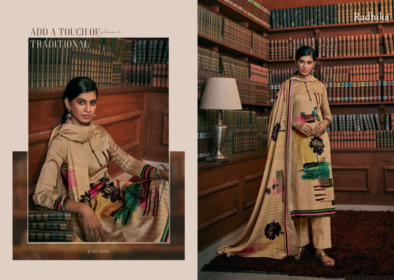 IRINA BY AZARA 1001 TO 1008 SERIES BEAUTIFUL SUITS COLORFUL STYLISH FANCY CASUAL WEAR & ETHNIC WEAR JAM COTTON PRINT DRESSES AT WHOLESALE PRICE