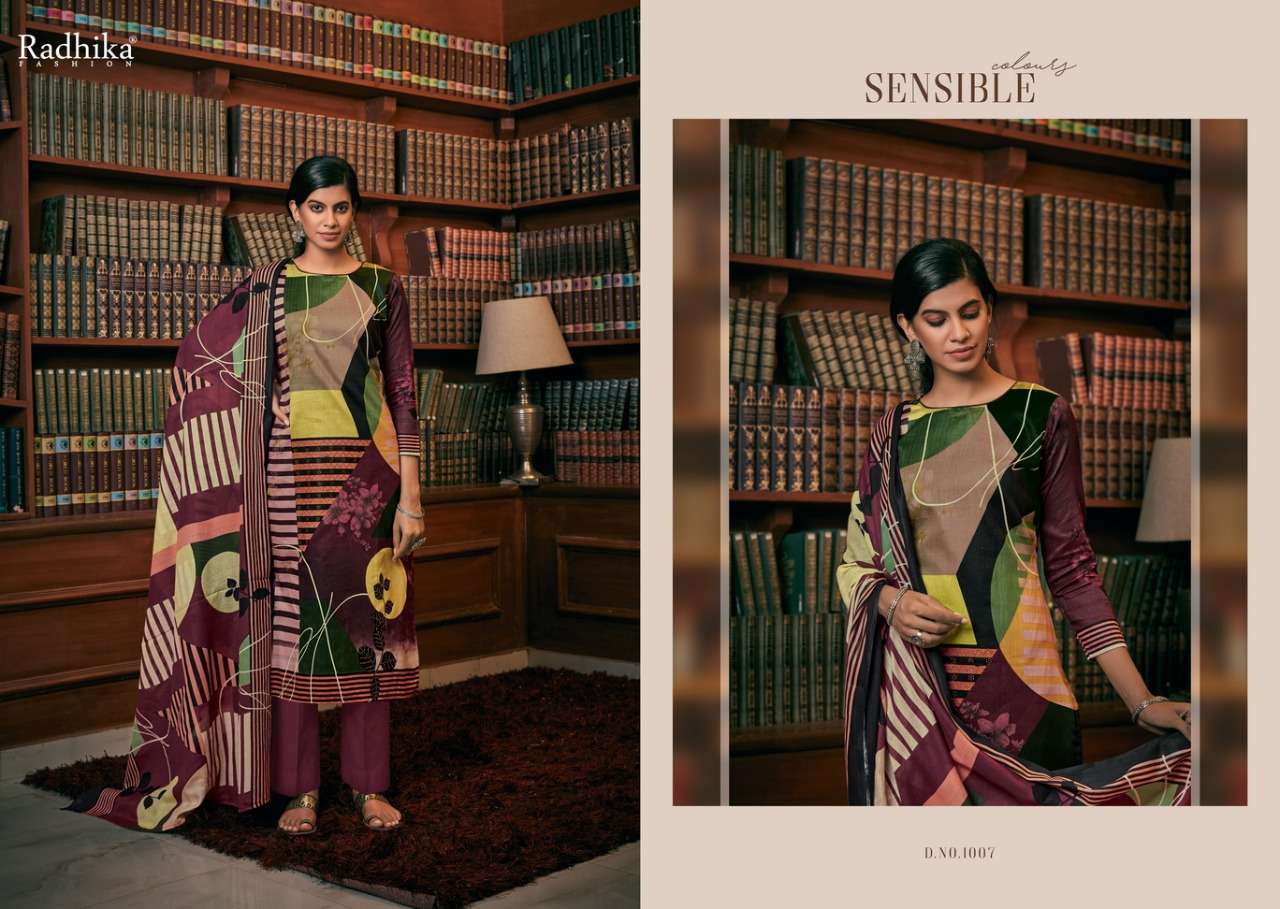 IRINA BY AZARA 1001 TO 1008 SERIES BEAUTIFUL SUITS COLORFUL STYLISH FANCY CASUAL WEAR & ETHNIC WEAR JAM COTTON PRINT DRESSES AT WHOLESALE PRICE