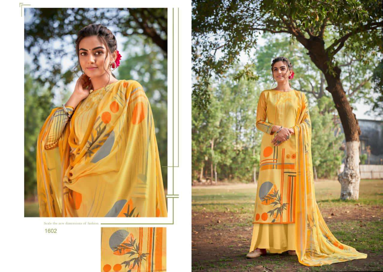 INARA BY KAY VEE 1601 TO 1608 SERIES BEAUTIFUL SUITS COLORFUL STYLISH FANCY CASUAL WEAR & ETHNIC WEAR PURE GLACE COTTON DIGITAL PRINT EMBROIDERED DRESSES AT WHOLESALE PRICE