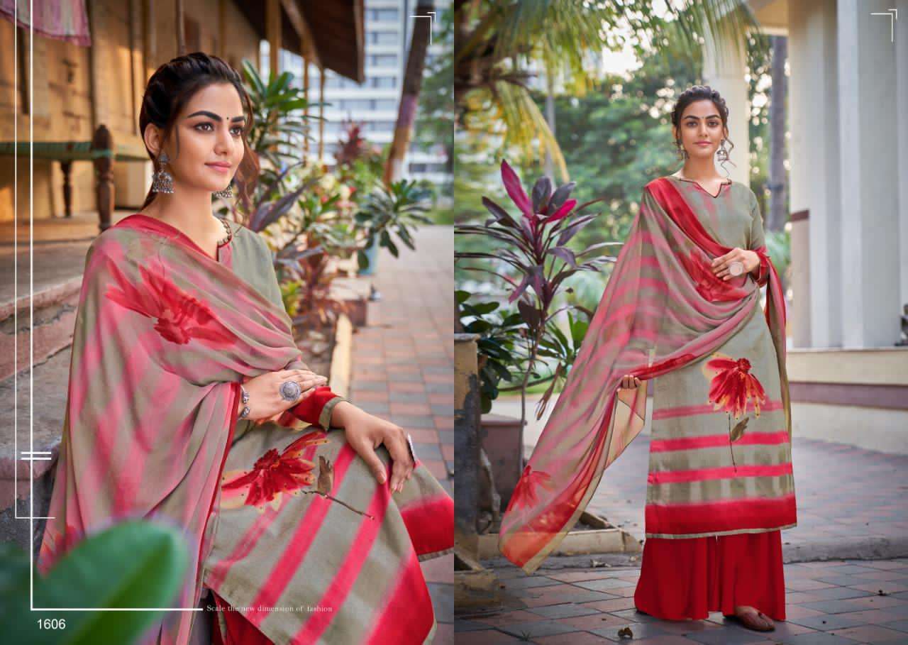 INARA BY KAY VEE 1601 TO 1608 SERIES BEAUTIFUL SUITS COLORFUL STYLISH FANCY CASUAL WEAR & ETHNIC WEAR PURE GLACE COTTON DIGITAL PRINT EMBROIDERED DRESSES AT WHOLESALE PRICE