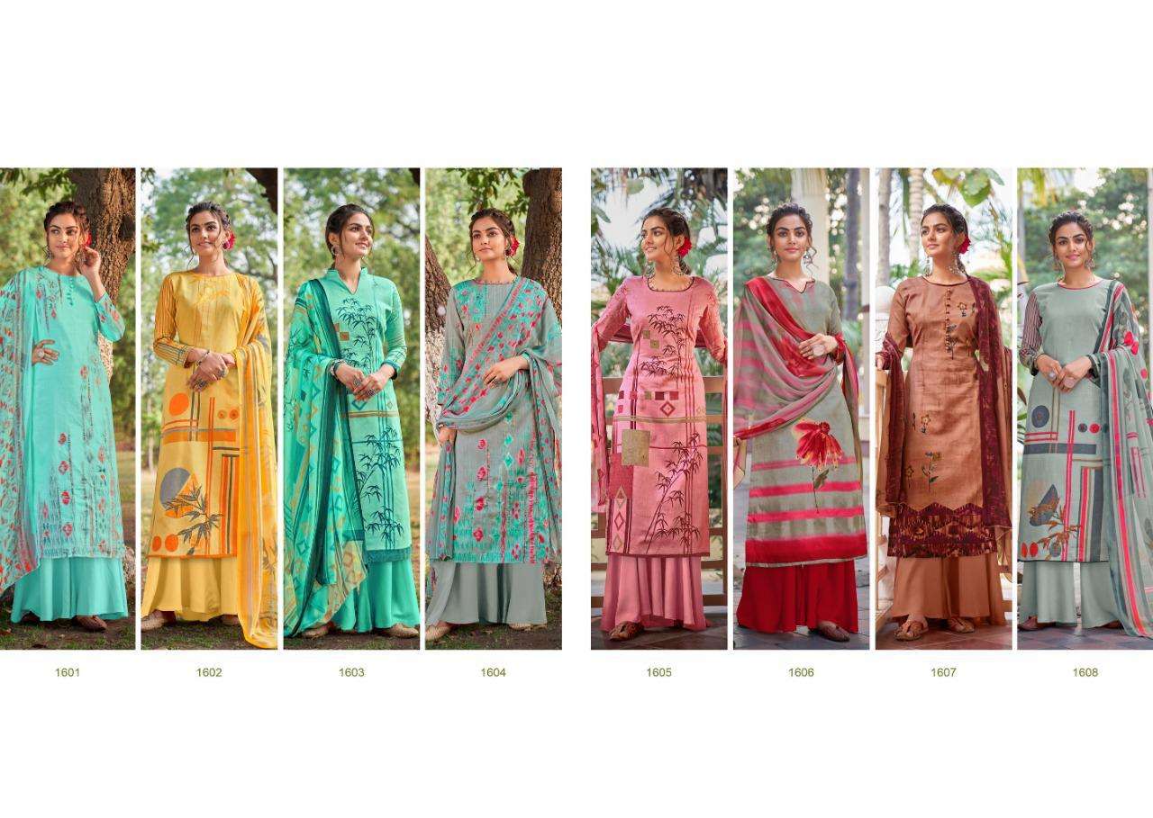 INARA BY KAY VEE 1601 TO 1608 SERIES BEAUTIFUL SUITS COLORFUL STYLISH FANCY CASUAL WEAR & ETHNIC WEAR PURE GLACE COTTON DIGITAL PRINT EMBROIDERED DRESSES AT WHOLESALE PRICE
