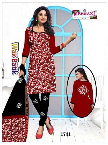 WAX BATIK BY SHREE MEENAXI COTTON BEAUTIFUL SUITS COLORFUL STYLISH FANCY CASUAL WEAR & ETHNIC WEAR PURE COTTON DRESSES AT WHOLESALE PRICE