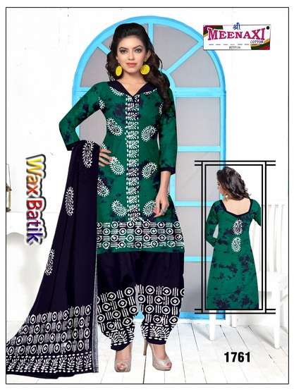 WAX BATIK BY SHREE MEENAXI COTTON BEAUTIFUL SUITS COLORFUL STYLISH FANCY CASUAL WEAR & ETHNIC WEAR PURE COTTON DRESSES AT WHOLESALE PRICE