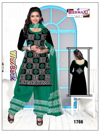 WAX BATIK BY SHREE MEENAXI COTTON BEAUTIFUL SUITS COLORFUL STYLISH FANCY CASUAL WEAR & ETHNIC WEAR PURE COTTON DRESSES AT WHOLESALE PRICE