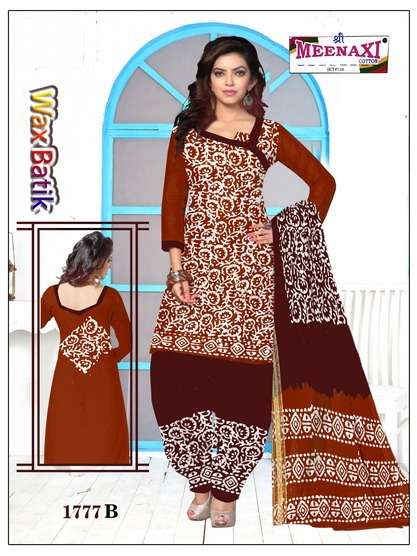 WAX BATIK BY SHREE MEENAXI COTTON BEAUTIFUL SUITS COLORFUL STYLISH FANCY CASUAL WEAR & ETHNIC WEAR PURE COTTON DRESSES AT WHOLESALE PRICE