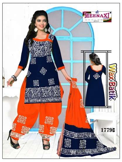 WAX BATIK BY SHREE MEENAXI COTTON BEAUTIFUL SUITS COLORFUL STYLISH FANCY CASUAL WEAR & ETHNIC WEAR PURE COTTON DRESSES AT WHOLESALE PRICE