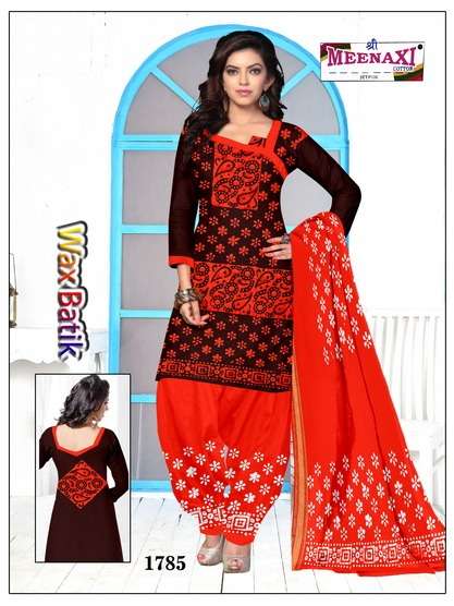 WAX BATIK BY SHREE MEENAXI COTTON BEAUTIFUL SUITS COLORFUL STYLISH FANCY CASUAL WEAR & ETHNIC WEAR PURE COTTON DRESSES AT WHOLESALE PRICE