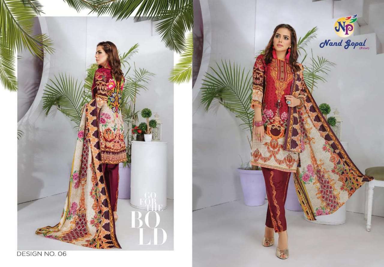 SOFIYA BY NAND GOPAL PRINTS 01 TO 12 SERIES BEAUTIFUL SUITS COLORFUL STYLISH FANCY CASUAL WEAR & ETHNIC WEAR PURE COTTON PRINT DRESSES AT WHOLESALE PRICE