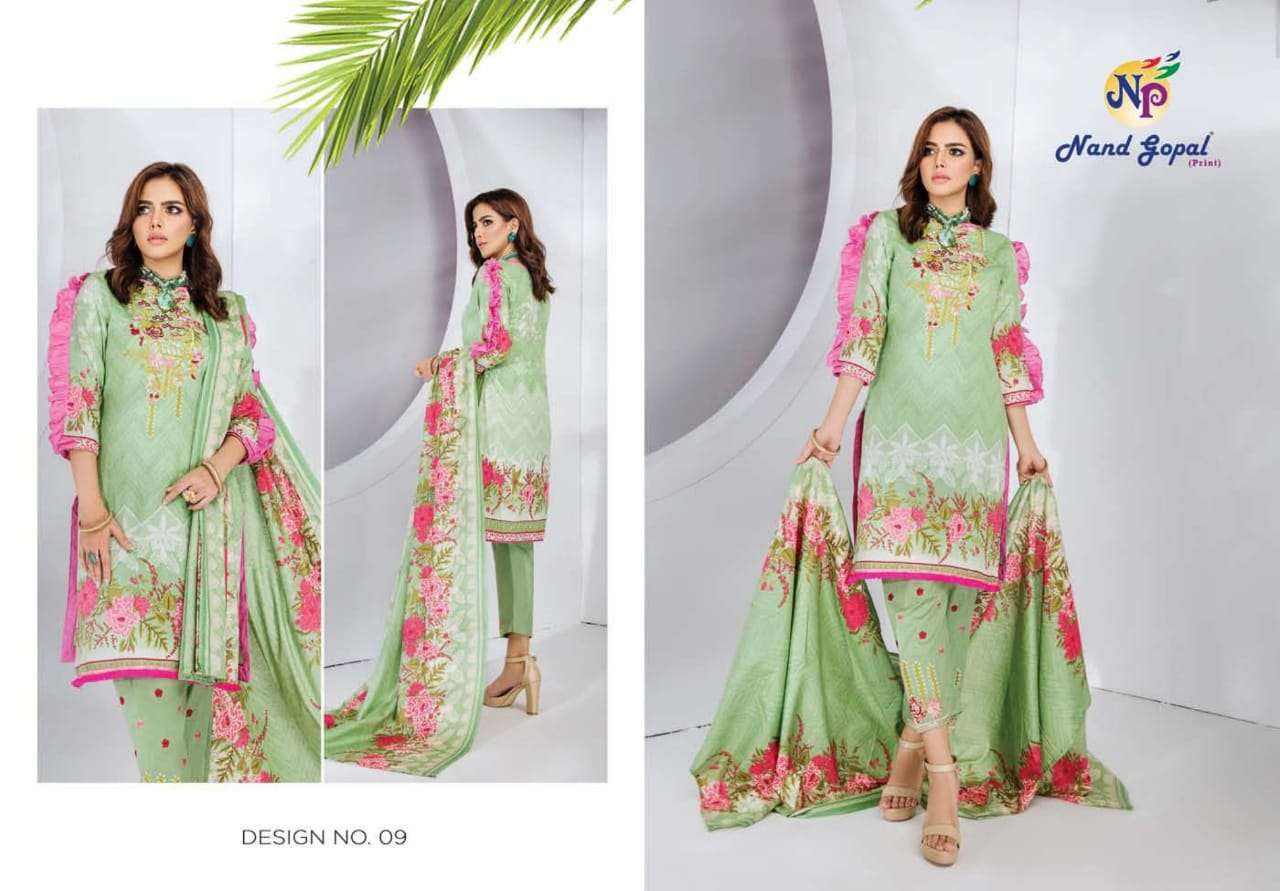 SOFIYA BY NAND GOPAL PRINTS 01 TO 12 SERIES BEAUTIFUL SUITS COLORFUL STYLISH FANCY CASUAL WEAR & ETHNIC WEAR PURE COTTON PRINT DRESSES AT WHOLESALE PRICE