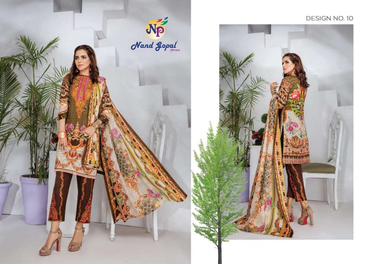 SOFIYA BY NAND GOPAL PRINTS 01 TO 12 SERIES BEAUTIFUL SUITS COLORFUL STYLISH FANCY CASUAL WEAR & ETHNIC WEAR PURE COTTON PRINT DRESSES AT WHOLESALE PRICE