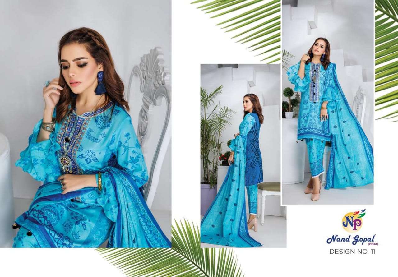 SOFIYA BY NAND GOPAL PRINTS 01 TO 12 SERIES BEAUTIFUL SUITS COLORFUL STYLISH FANCY CASUAL WEAR & ETHNIC WEAR PURE COTTON PRINT DRESSES AT WHOLESALE PRICE