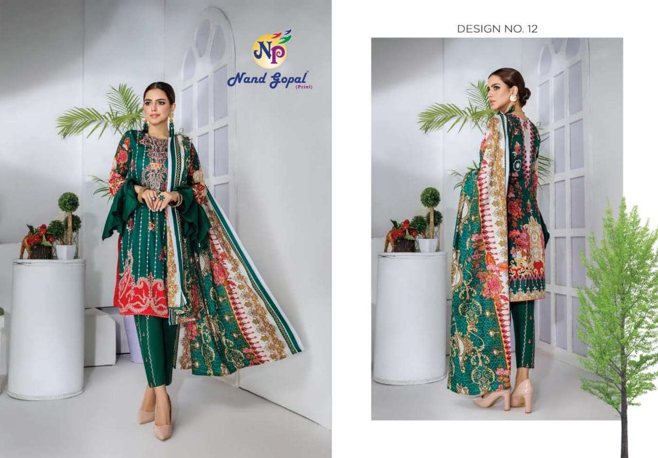SOFIYA BY NAND GOPAL PRINTS 01 TO 12 SERIES BEAUTIFUL SUITS COLORFUL STYLISH FANCY CASUAL WEAR & ETHNIC WEAR PURE COTTON PRINT DRESSES AT WHOLESALE PRICE