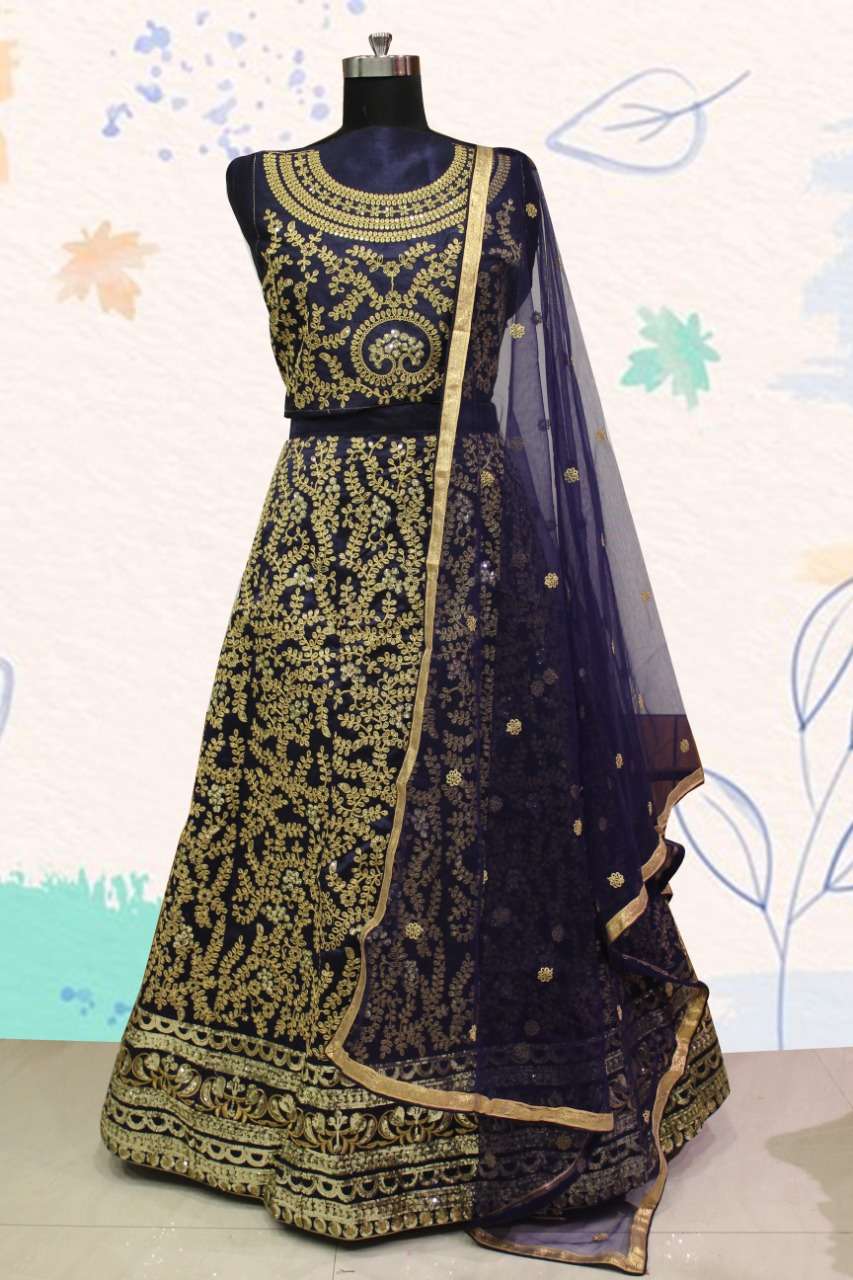 CECELIA HIT DESIGN 119 BY FASHID WHOLESALE DESIGNER BEAUTIFUL NAVRATRI COLLECTION OCCASIONAL WEAR & PARTY WEAR MULBERRY LEHENGAS AT WHOLESALE PRICE